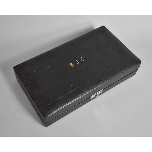 53 - An Early 20th Century Cased Opticians Instrument by Theodore Hamblin Ltd, Box Monogrammed B.J.B 28cm... 