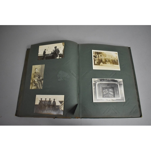 69 - An Edwardian Postcard Album to include Collection of Military Royal Fusiliers, WWI Etc together with... 