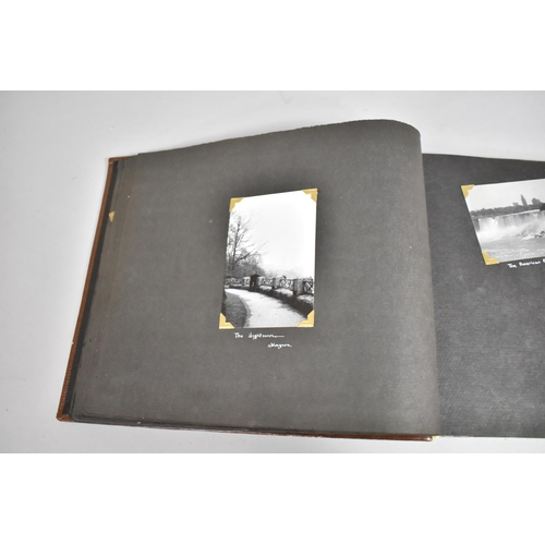 70 - A Vintage Album Containing 85 Monochromatic Photographs to include Royal Canada Air Force, Jersey Ro... 