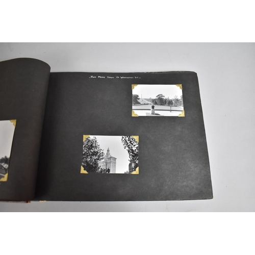 70 - A Vintage Album Containing 85 Monochromatic Photographs to include Royal Canada Air Force, Jersey Ro... 