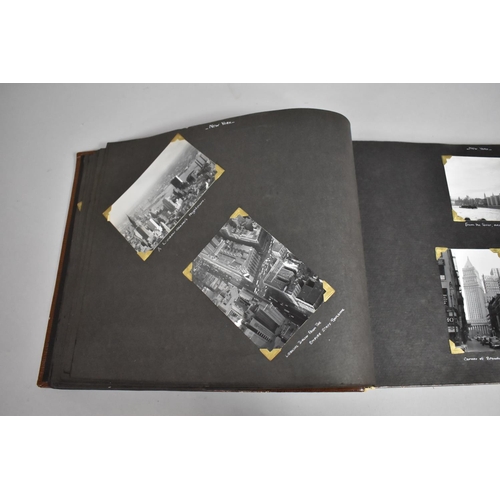 70 - A Vintage Album Containing 85 Monochromatic Photographs to include Royal Canada Air Force, Jersey Ro... 