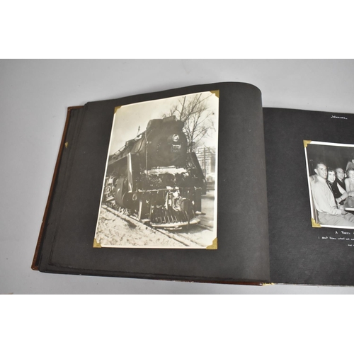 70 - A Vintage Album Containing 85 Monochromatic Photographs to include Royal Canada Air Force, Jersey Ro... 