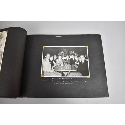 70 - A Vintage Album Containing 85 Monochromatic Photographs to include Royal Canada Air Force, Jersey Ro... 