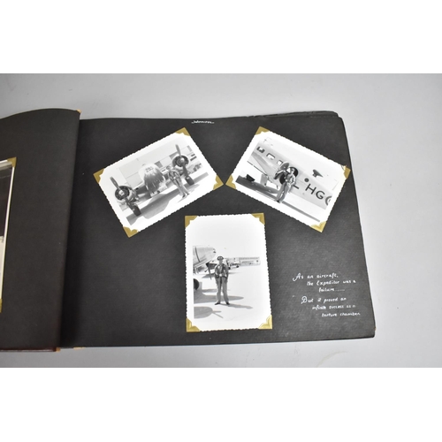 70 - A Vintage Album Containing 85 Monochromatic Photographs to include Royal Canada Air Force, Jersey Ro... 