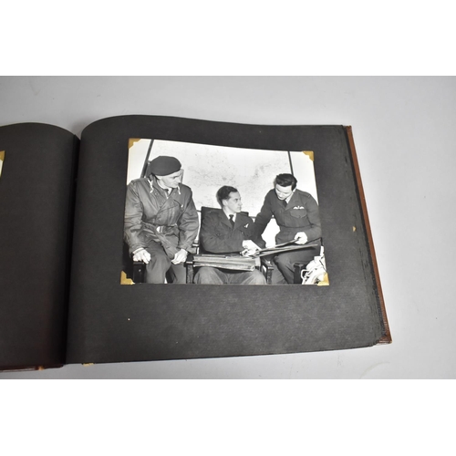 70 - A Vintage Album Containing 85 Monochromatic Photographs to include Royal Canada Air Force, Jersey Ro... 