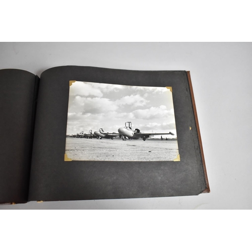 70 - A Vintage Album Containing 85 Monochromatic Photographs to include Royal Canada Air Force, Jersey Ro... 