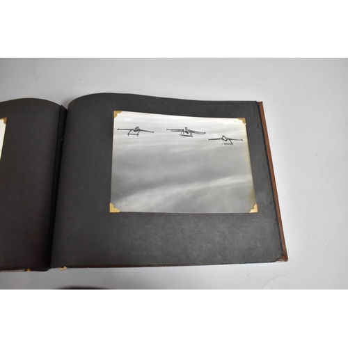 70 - A Vintage Album Containing 85 Monochromatic Photographs to include Royal Canada Air Force, Jersey Ro... 