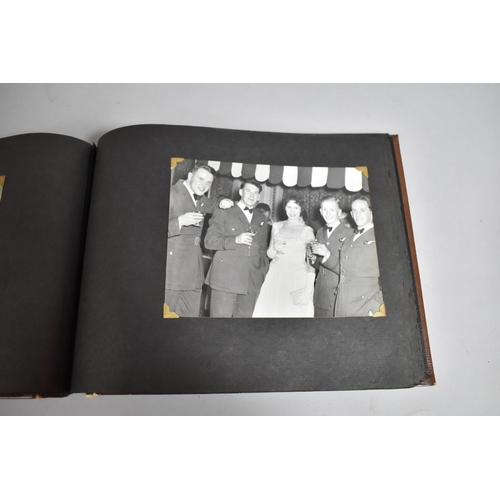 70 - A Vintage Album Containing 85 Monochromatic Photographs to include Royal Canada Air Force, Jersey Ro... 