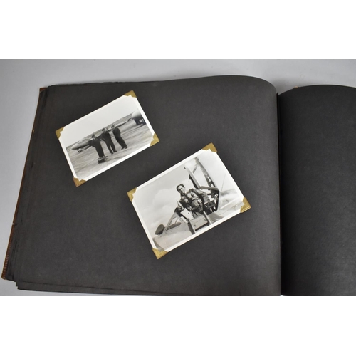 70 - A Vintage Album Containing 85 Monochromatic Photographs to include Royal Canada Air Force, Jersey Ro... 