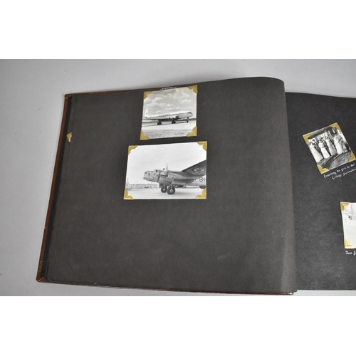 70 - A Vintage Album Containing 85 Monochromatic Photographs to include Royal Canada Air Force, Jersey Ro... 