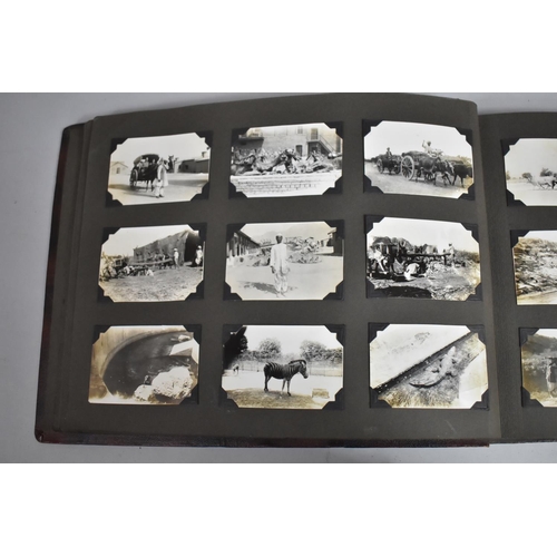 81 - An Album Containing Over 200 Vintage Photographs of Military Campaigns, India, Military Vehicle Cras... 