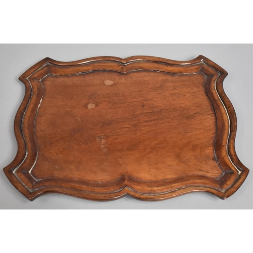 84 - A Georgian Mahogany Darts Tray, 25x19.5cms