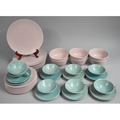 466 - A Collection of Dinnerwares to Include House of Fraser and Ikea Pink Glazed Examples