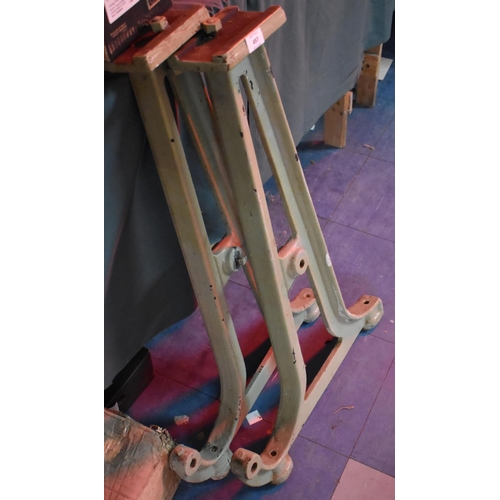 497 - A Pair of Cast Metal Stands