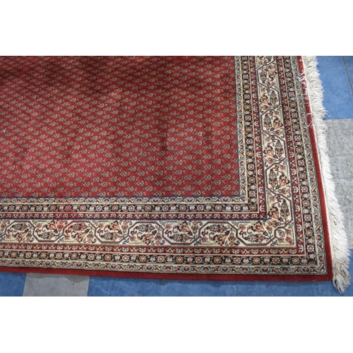 518 - A Patterned Woollen Rug, Mirvan Pattern, 300x200cm