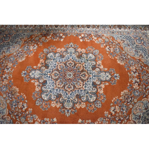 540 - A Woollen Super Keshan Patterned Rug, 198x140cm