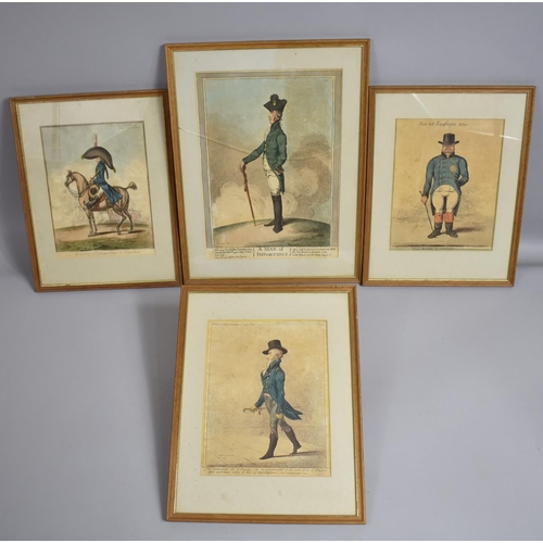 405 - James Gillray (British 1757-1815) Hand Coloured Etchings to include 'A Man Of Importance' Framed and... 