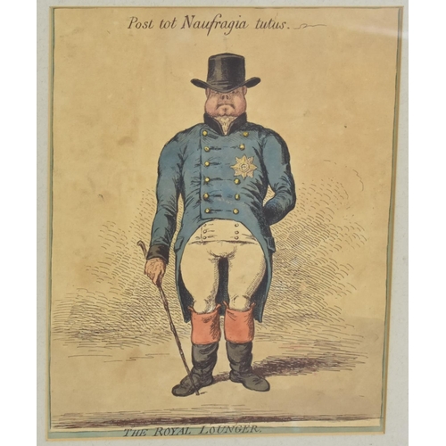 405 - James Gillray (British 1757-1815) Hand Coloured Etchings to include 'A Man Of Importance' Framed and... 