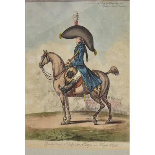 405 - James Gillray (British 1757-1815) Hand Coloured Etchings to include 'A Man Of Importance' Framed and... 