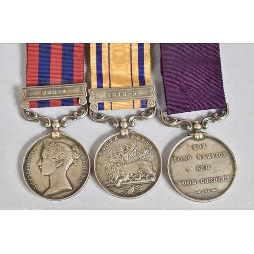 71 - A  Victorian Medal Group Comprising a Victorian India General Service Medal with 'Perak' Bar Awarded... 