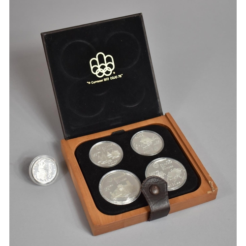 189 - A Cased Canadian 1972 Olympic Coin Set together with 1997 Euro Proof Coin