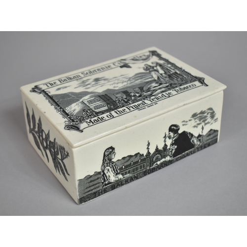 301 - An Early 20th Century Transfer Printed Cigarette Box for Balkan Sobranie Cigarettes, of Rectangular ... 