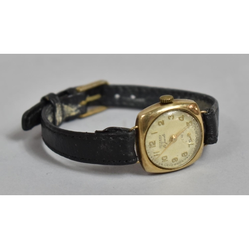 215 - A Ladies Gold Cased Rotary 15 Jewel Wrist Watch