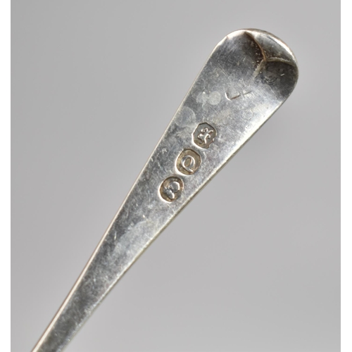 243 - A Set of Five Georgian Silver Teaspoons, with Monogrammed Terminals 'M', 62gms