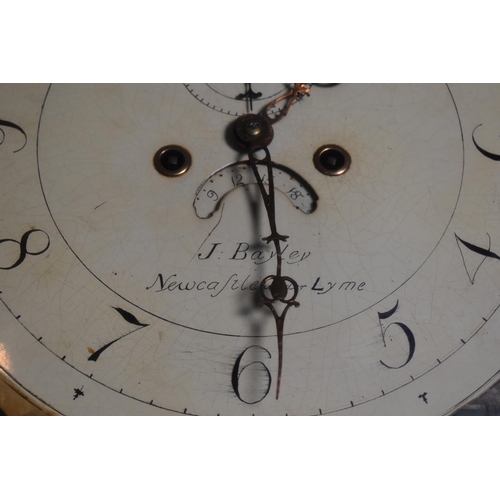 449 - A 19th Century Inlaid Mahogany Long Case Clock with Reeded Pilasters and Arched Dial having Rolling ... 