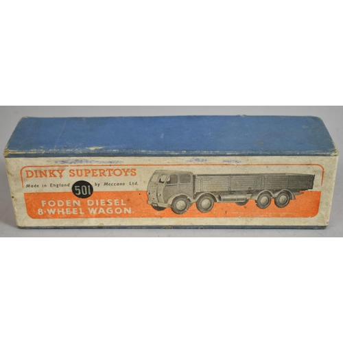 13 - A Boxed Dinky Supertoys 501 Foden Diesel 8-Wheel Wagon. (G, G)