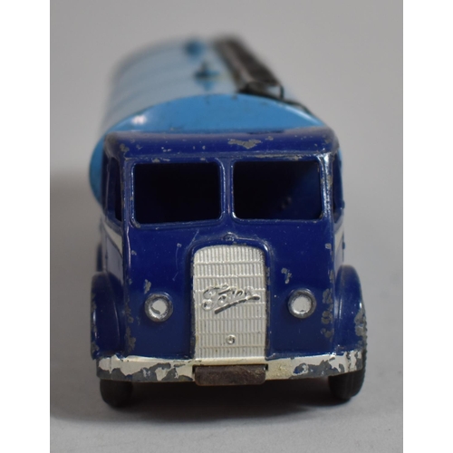 14 - A Boxed Dinky Supertoys 504 Foden 14-Ton Tanker in Dark Blue and Light Blue with Silver Strip to Cab... 