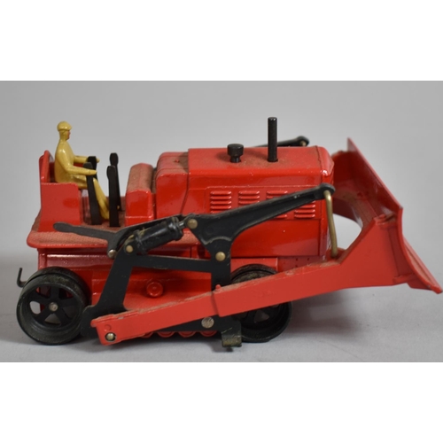 18 - A Boxed Dinky Toys 961 Blaw Knox Bulldozer in Red, the Caterpillars have been perished due to Age. (... 