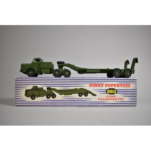 20 - A Boxed Dinky Supertoys 660 Tank Transporter. (NM)