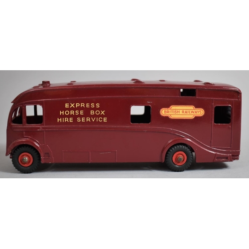 22 - A Boxed Dinky Supertoys 981 Horse Box in British Railway Express Horse Box Hire Service Livery. Mode... 