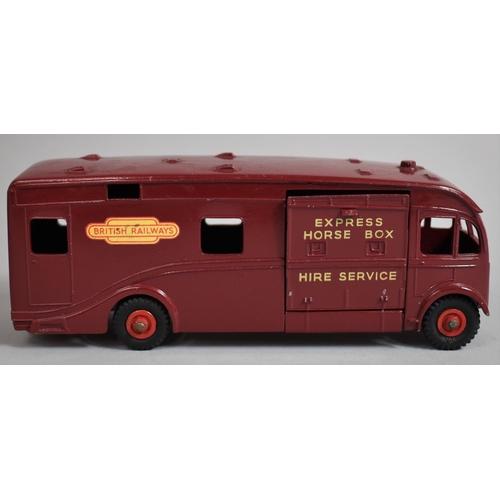 22 - A Boxed Dinky Supertoys 981 Horse Box in British Railway Express Horse Box Hire Service Livery. Mode... 