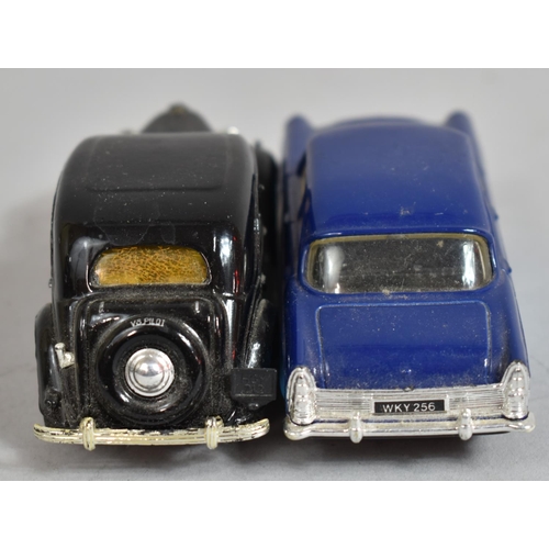 35 - Two Dinky and Corgi Cars to Include DY5-A Ford V-8 Pilot 1949 in Black & D709/2 Ford Zodiac MK2 in T... 