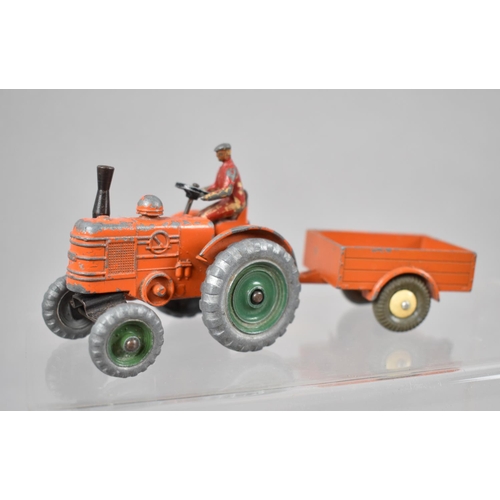 46 - A Collection of Ten Dinky Farm Toys, Including Field Marshall and Massey Harris Tractors, Leyland Co... 