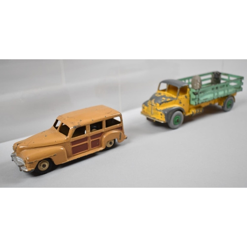 46 - A Collection of Ten Dinky Farm Toys, Including Field Marshall and Massey Harris Tractors, Leyland Co... 