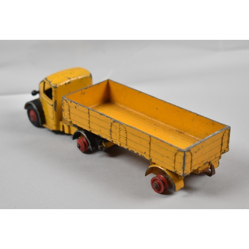 56 - A Unboxed Dinky Toys 409 Bedford Articulated Lorry in Yellow Missing Three Tyres. (F)