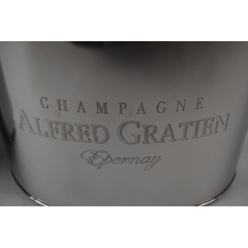 31 - A Pair of Reproduction Silver Plated Alfred Gratien Champagne Wine Coolers