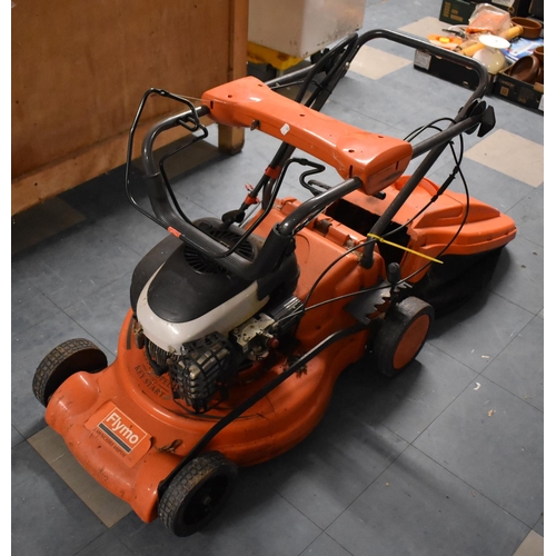 Flymo self propelled petrol lawnmower sale