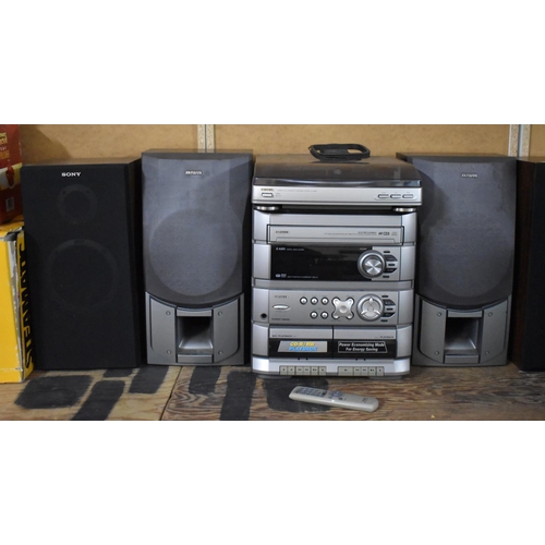 An Aiwa Music Centre Comprising CX-ZA20K CD Stereo Cassette