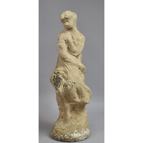 452 - A Reconstituted Stone Garden Figure of Classical Maiden, 69cm high