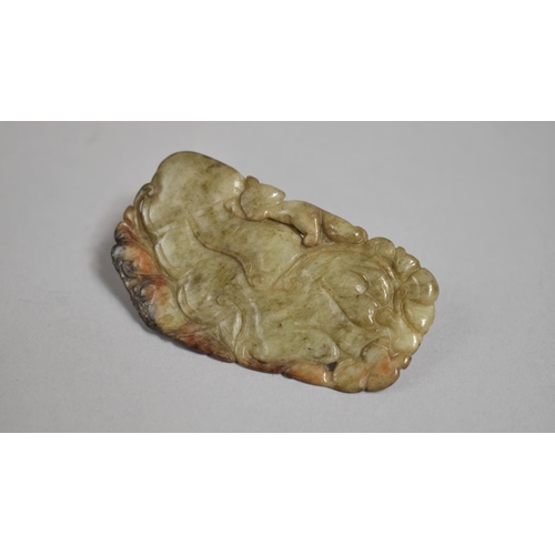 286 - A Carved Jade Item, 7cm High, with Loss