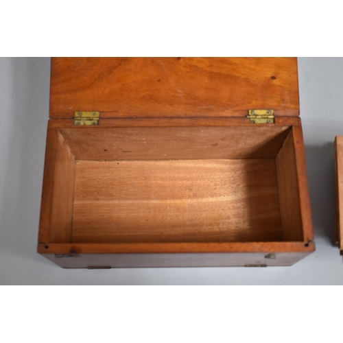 95 - An Early to Mid 20th Century Mahogany Cased Slide Box with Hinged Lid and Pull Down Front Containing... 