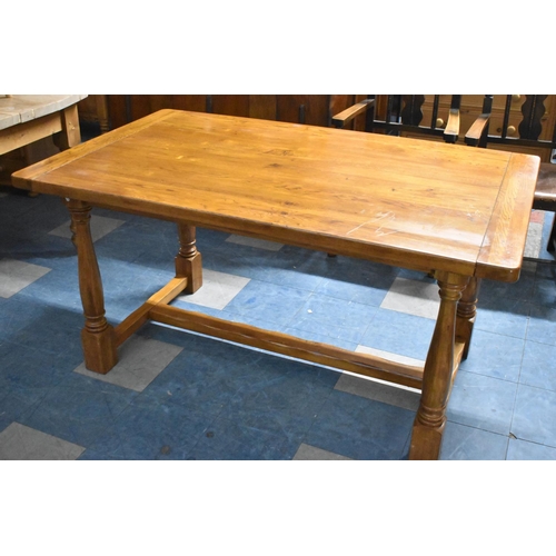 471 - A Modern Willis and Gambier Refectory Style Dining Table, 150x91cm