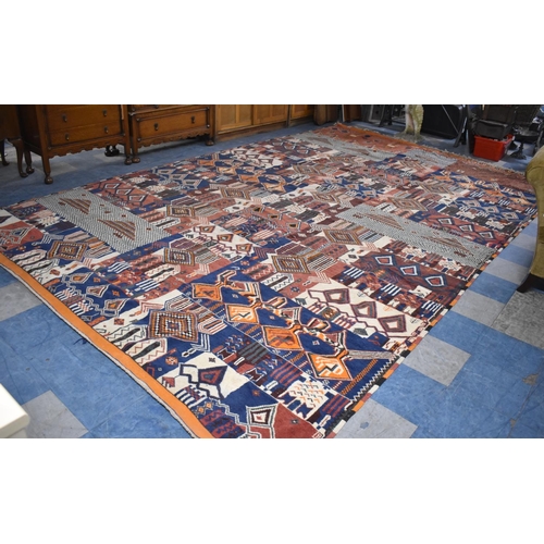 239 - A Very Large Patterned Woollen Carpet Square, 476x295cm