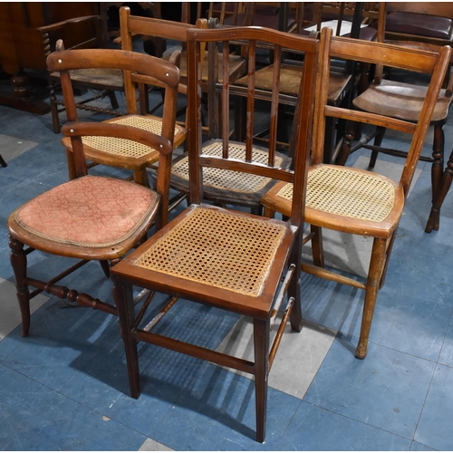 537 - A Collection of Five Edwardian Bedroom Chairs