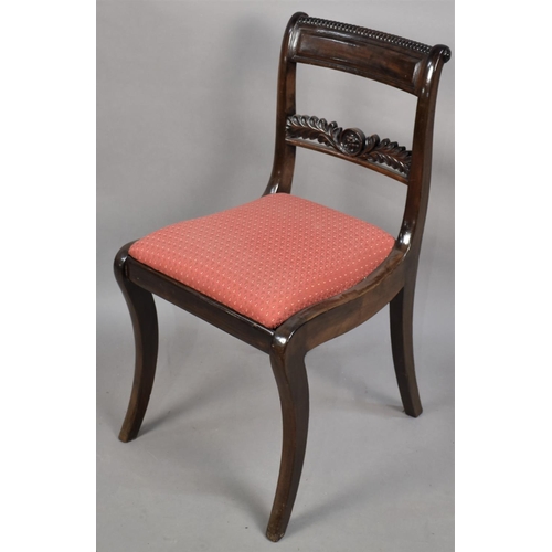 545 - A 19th Century Mahogany Side Chair with Bar Back