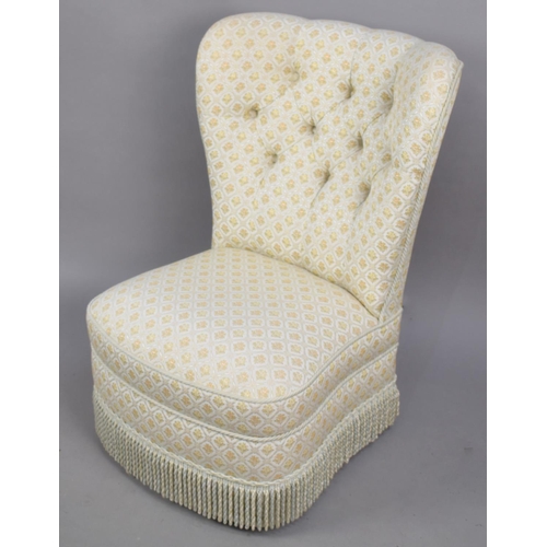 546 - A Button Upholstered Ladies Nursing Chair